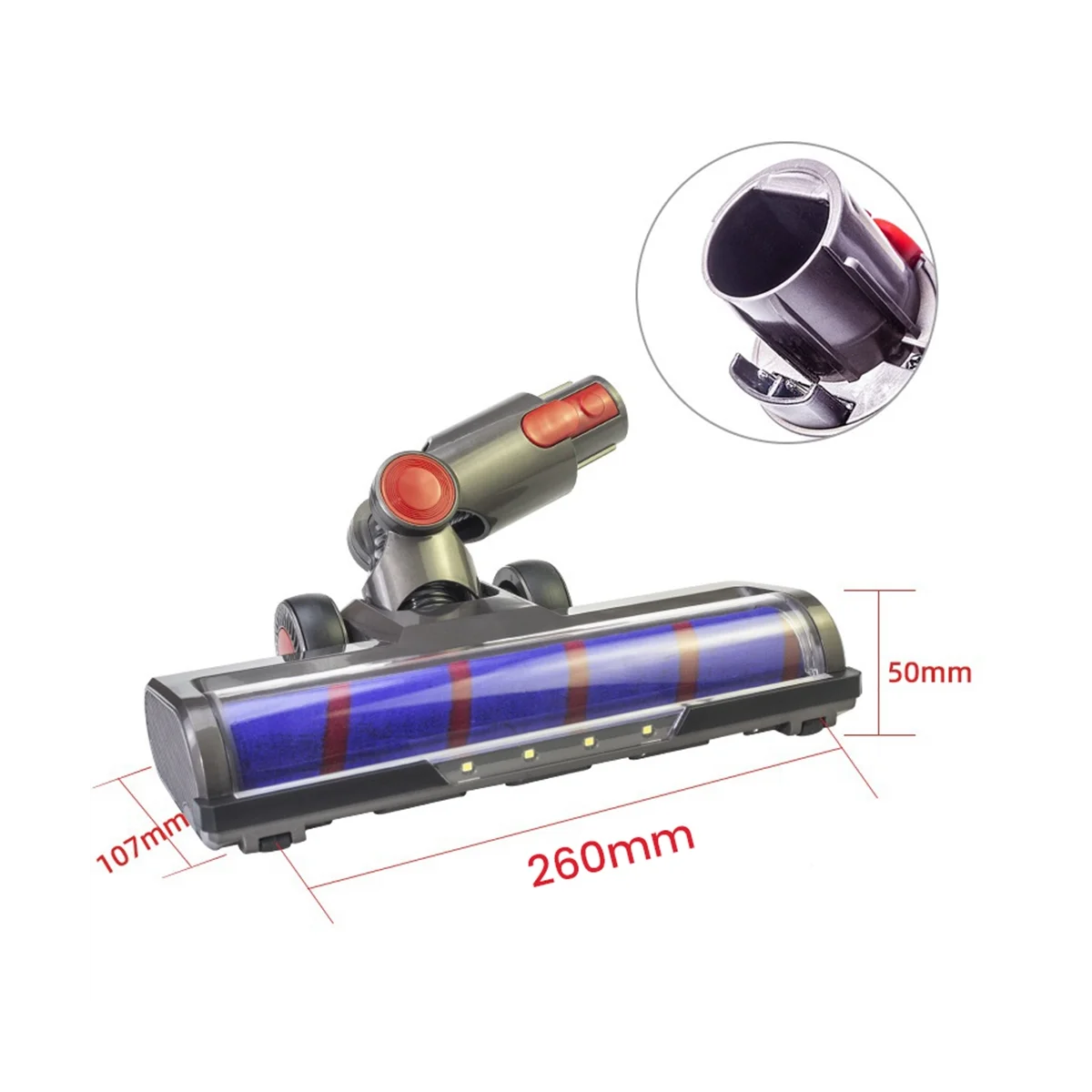 

NEW Motorized Floor Brush Head for Dyson V8 V7 V10 V11 Vacuum Cleaners with Soft Roller Brush LED Headlights Accessories