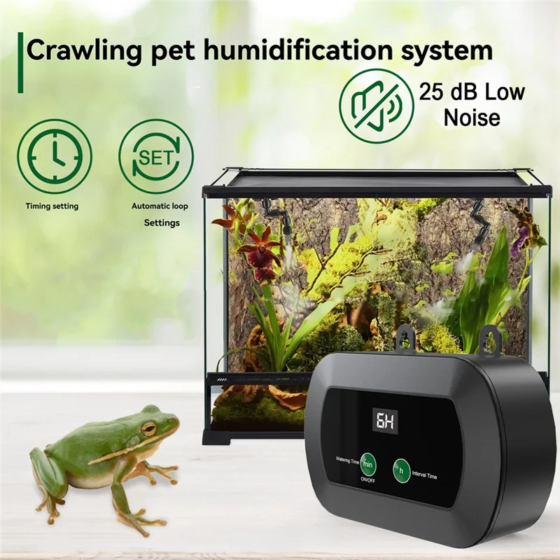 

MCGS-Бак для рептилий, автоматический туманообразователь, умная система запотевания рептилий с датчиком температуры гигрометра для амфибий и рептилий