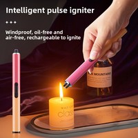 LED Display Pulse USB Arc Plasma Lighter Rechargeable Electric Cigar Lighter Outdoor Portable Windproof High Power Lighter