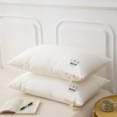 극세사로 채우는 순면 수면 베개, 목 건강 가정 베개, 어린이, 학생, 홀로 있는 사람, 40x60cm, 1PC