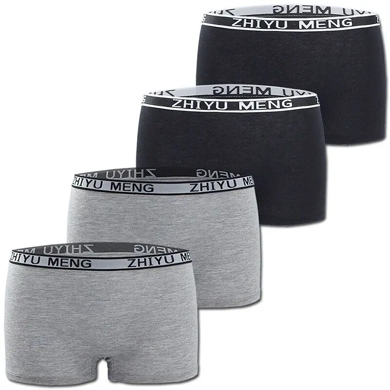 1/4PC Girls Boxershorts Cotton Panties for Kids Breathable Teenage Girl Boxers Mid Waist Teen Underpants Children Shorts