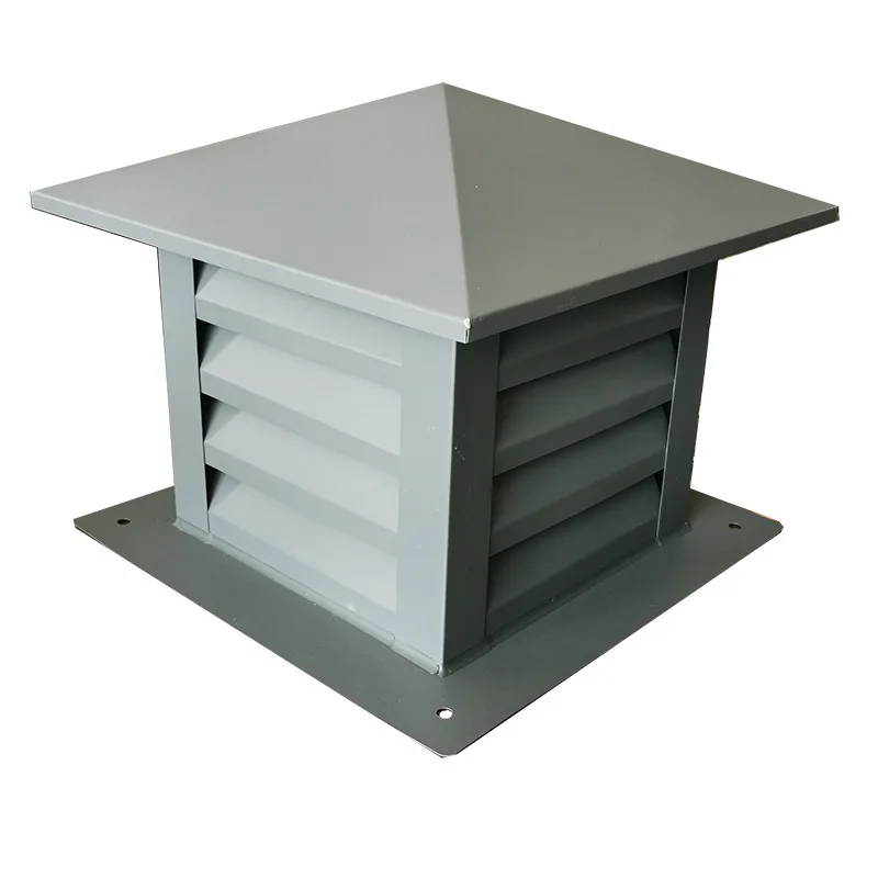 Aluminum alloy C series louver hood Anti-reverse irrigation hood Roof ventilation cap Chimney cap Specifications and dimensions