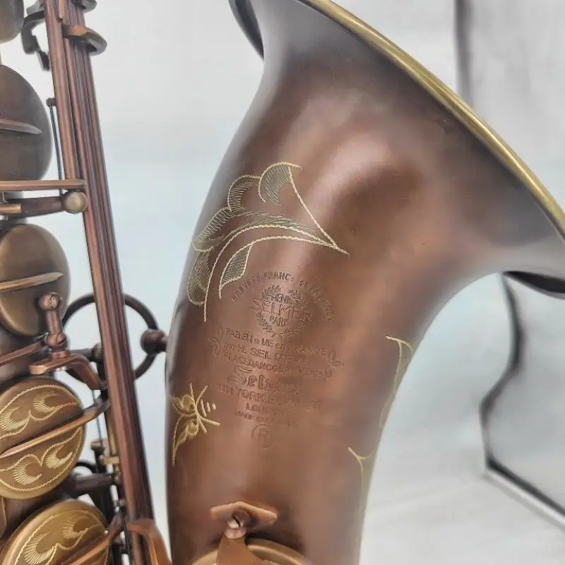 

France Brand New Mark VI Tenor Saxophone Antique Copper Simulation Professional Tenor Sax Woodwind instruments With Reeds Neck