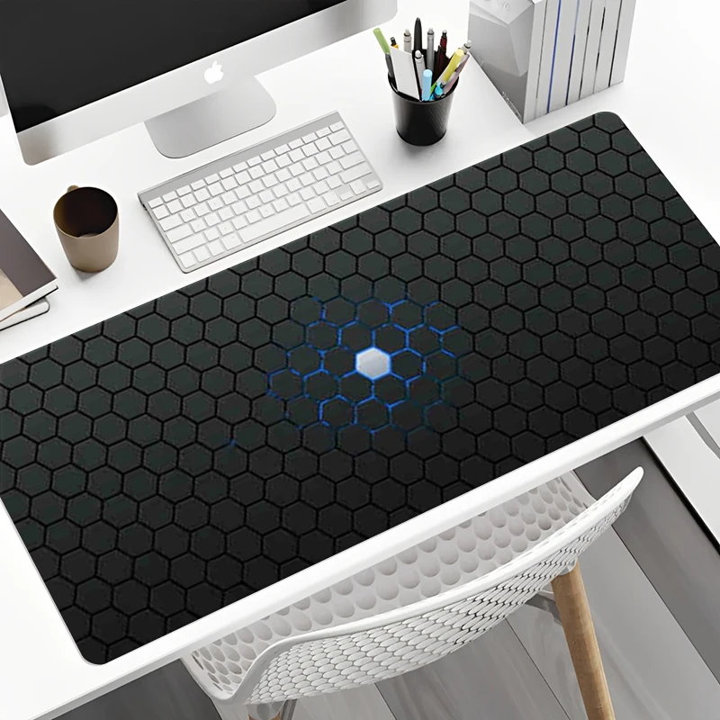 مسدس كبير الألعاب ماوس الوسادة مستطيلة XXL 900x400 عدم الانزلاق قابل للغسل المطاط HD لوحة المفاتيح مكتب عمل حصيرة ملحقات الكمبيوتر #4