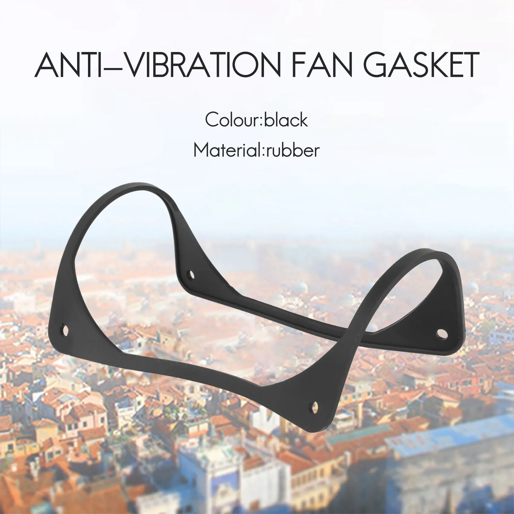 방진 실리콘 선풍기 개스킷 소음 감소 패드, PC 컴퓨터 케이스 선풍기, 120mm, 10 개