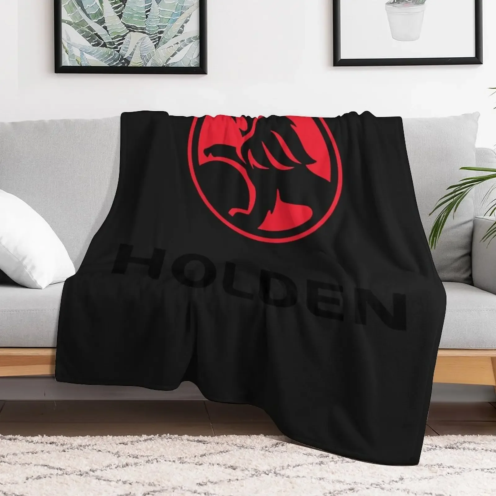 Best seller holden logo merchandise essential t shirt Throw Blanket Summer Plush Plaid on the sofa Blankets