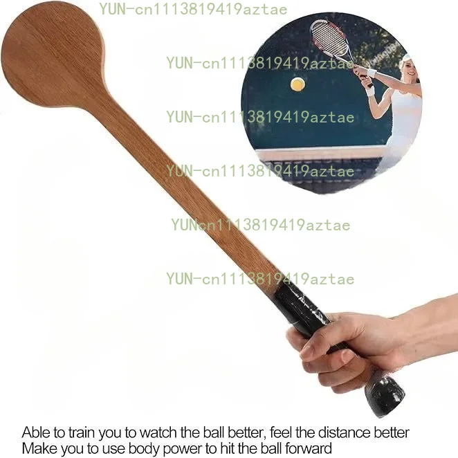 Wooden Tennis Spoon Trainer, Pointer Type Practice Aid, Professional Training Tool for Beginner