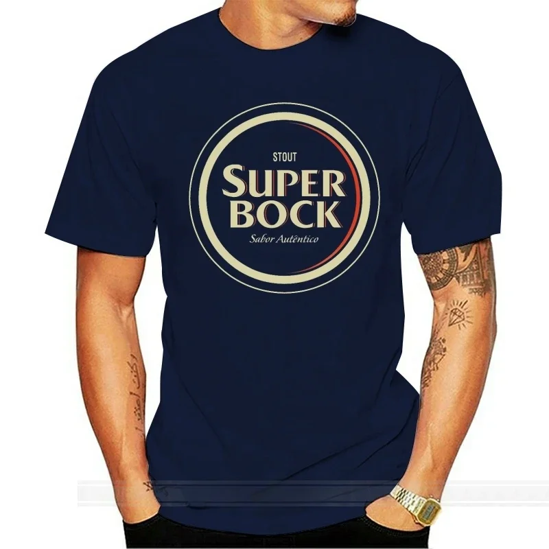 Mens Tee cotton tshirt men summer fashion t-shirt euro size Super Bock Stout Logo Portugese Beer men clothing oversized graphic