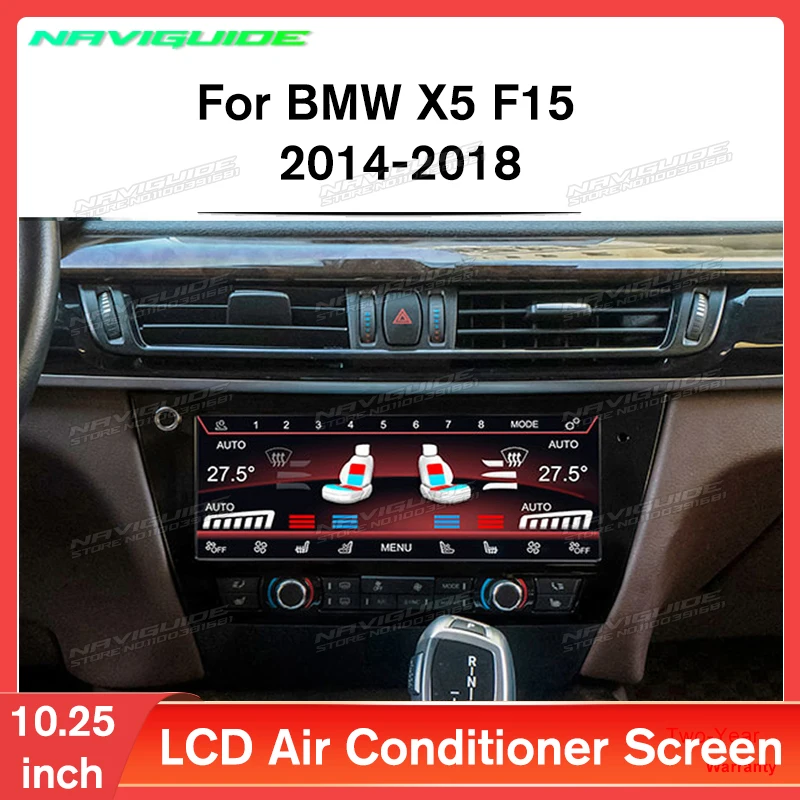 

NAVIGUIDE Air Conditioning Board AC Panel For BMW X5 2014-2018 Voice Air Conditioning LCD Screen Climate Control