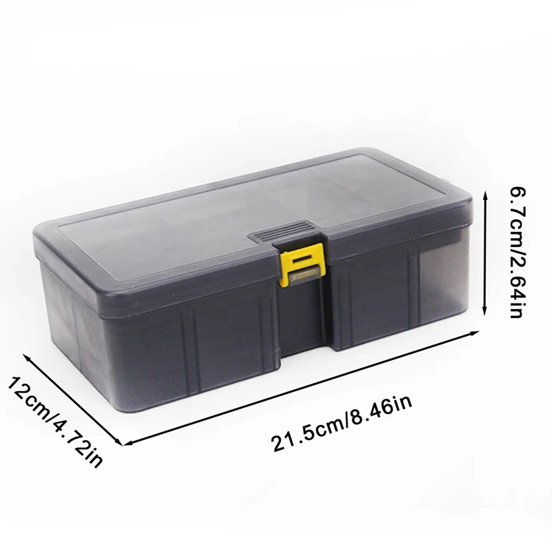 Large Capacity Double Layer Fishing Tackle Box Waterproof Plastic  Lures Hook Minnow Bait Flip Cover Storage Case Portable