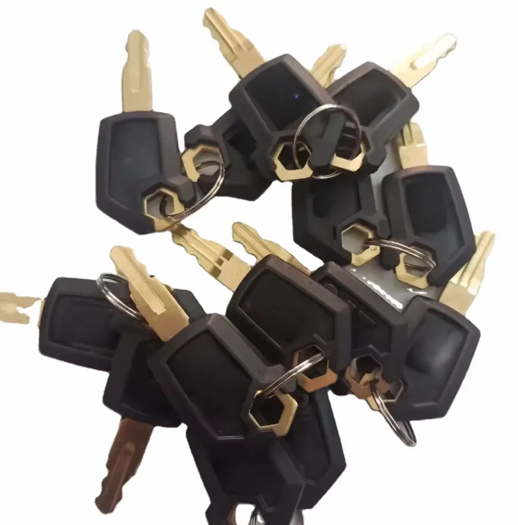 20PCS Iron Key fits for Caterpillar CAT Heavy Equipment Ignition Loader Excavator Dozer Metal & Plastic Black & Gold New