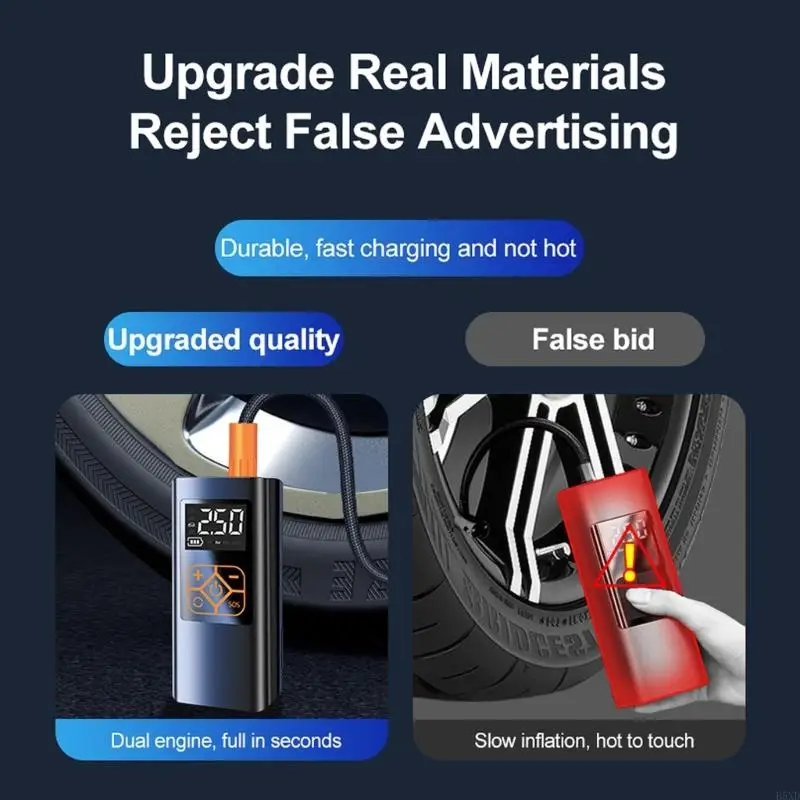 B5xD نارية نارية ضاغط الهواء اللاسلكي مضخة مضخة الإطارات مضخة الإطارات #4