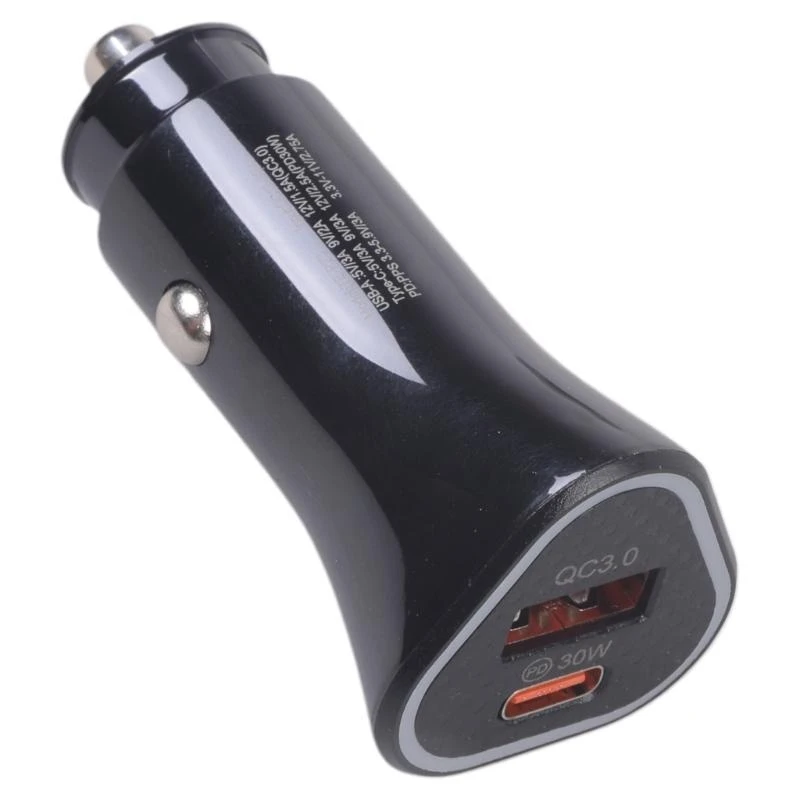 

Intelligent 38W Car Chargers with Double Outputs Mobile Device Chargers Vehicle Chargers Plastic for Continuous Power