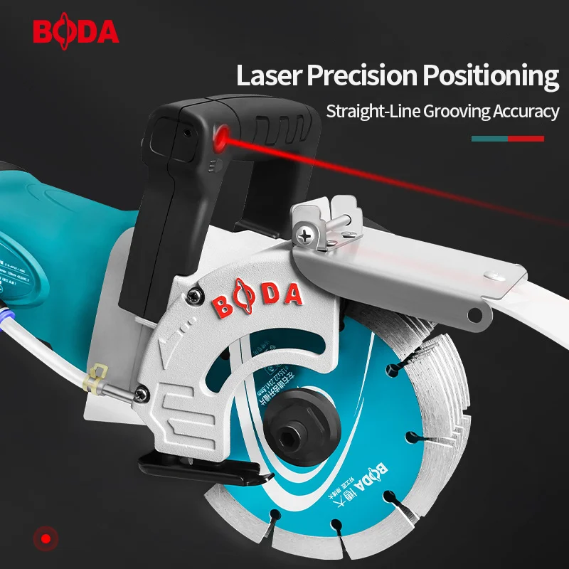 BODA 4000W مطاردة الخرسانة الكهربائية والجدار بدون فرش، قاطعة ليزر 5.8 كجم، حماية تلقائية وخالية من الحطام لقطع الأسمنت/المشابك