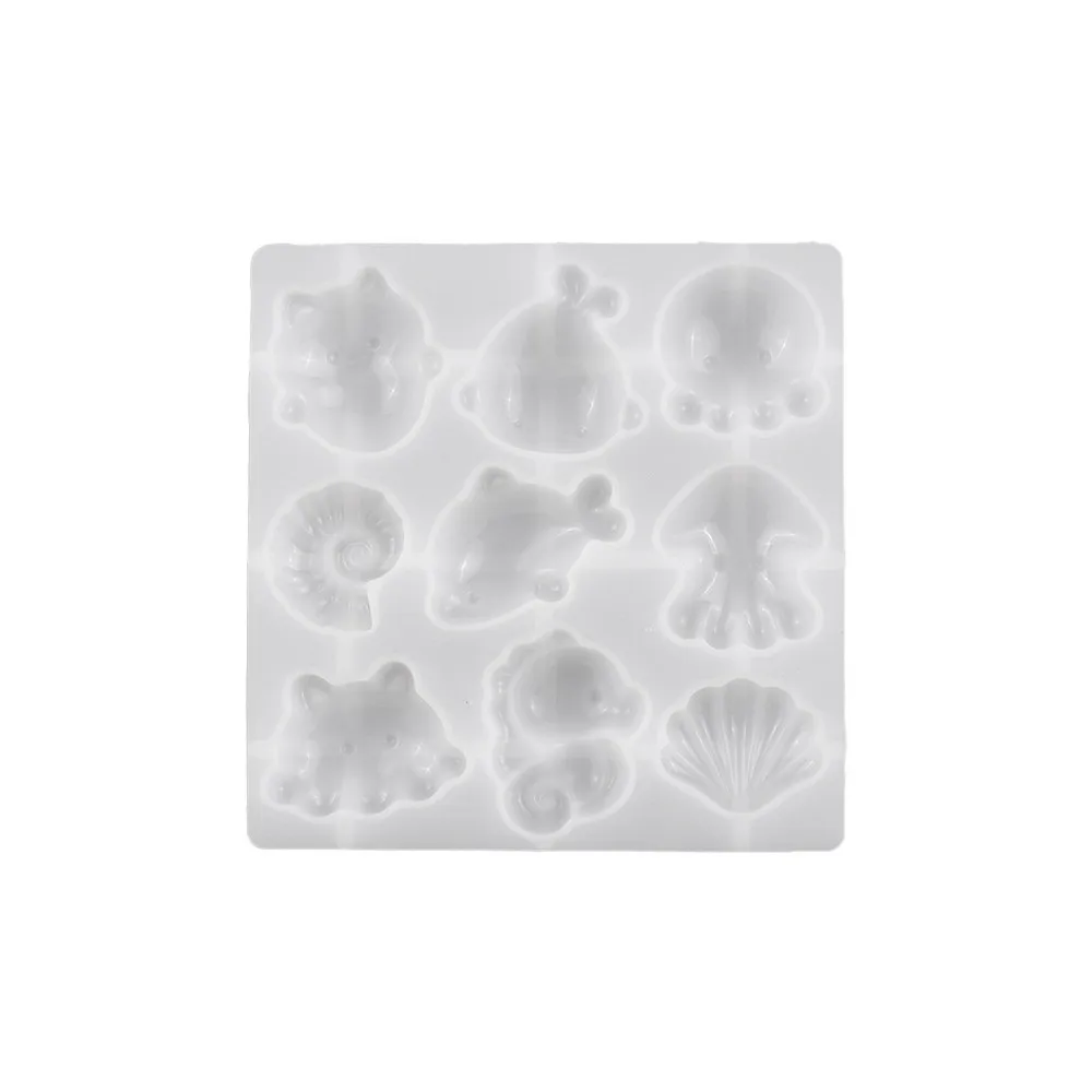 Sea Creatures Silicone Mold DIY Handmade Seahorse Octopus Angel Jewelry Casting Mold Flexible Reusable Craft Casting Mold