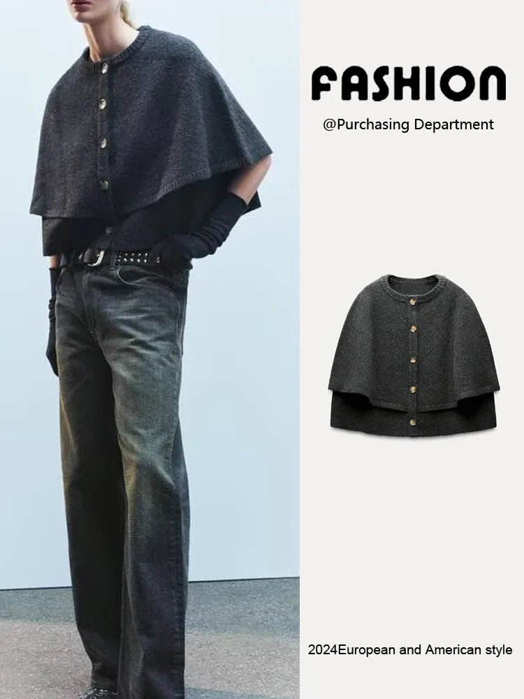 

Новое весеннее поступление, женское свободное вязаное пальто ort Sve round Ne, дизайн на одной пуговице, повседневная верхняя одежда для поездок на работу