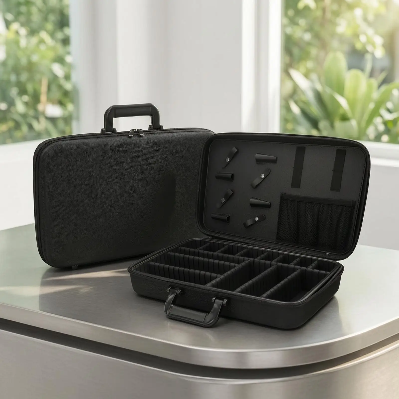 Multifunctional Hair Stylist Organizer Reinforced Tool Storage Bag Work Tool Suitcase for Salon or Home Use