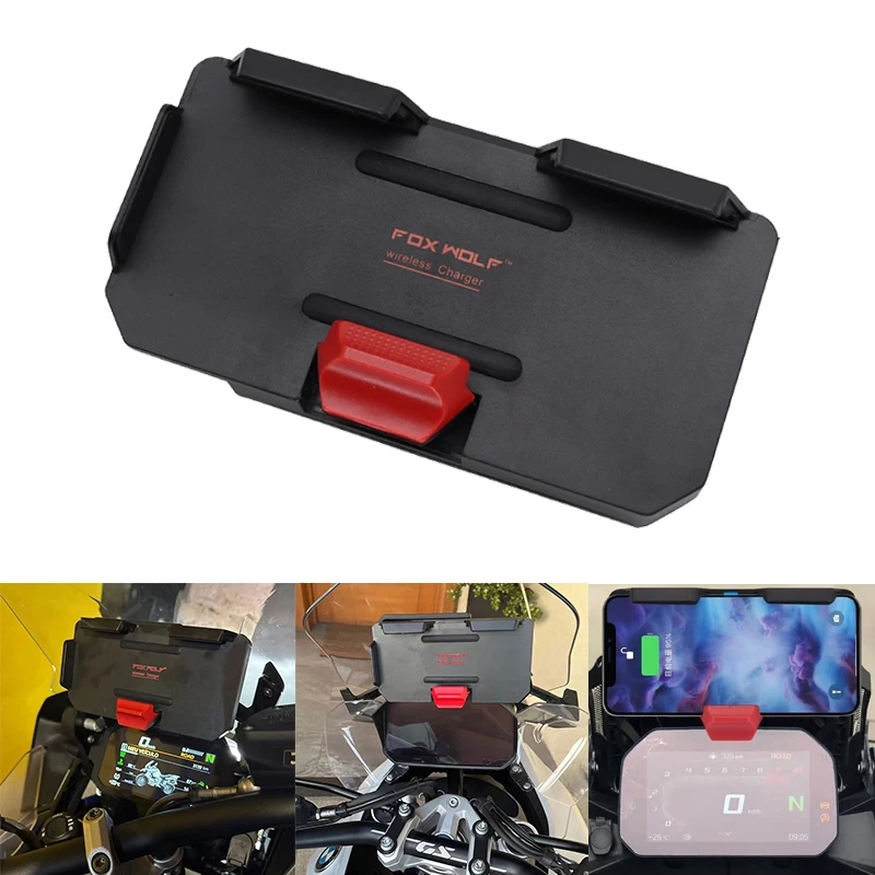 

Беспроводная зарядка, навигационный кронштейн для мобильного телефона, беспроводная зарядка для мотоцикла для BMW R1200GS R1250GS ADV R1300GS S1000XR F750GS