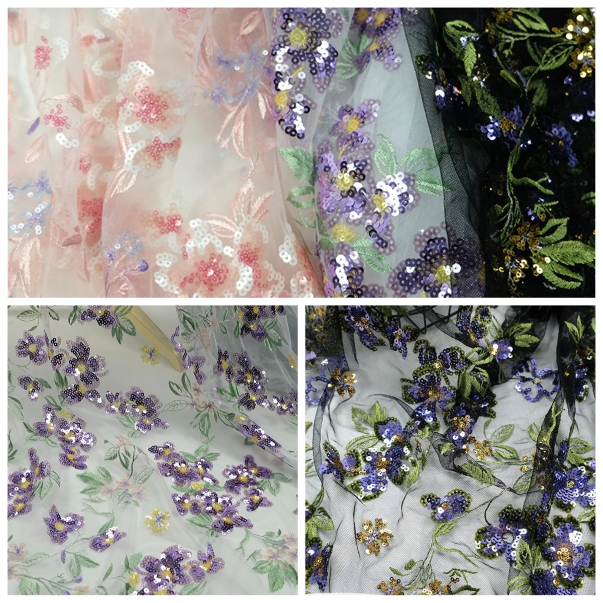 

Новая ткань с цветочной вышивкой, нежный цветочный материал для платьев, детская одежда и модные аксессуары