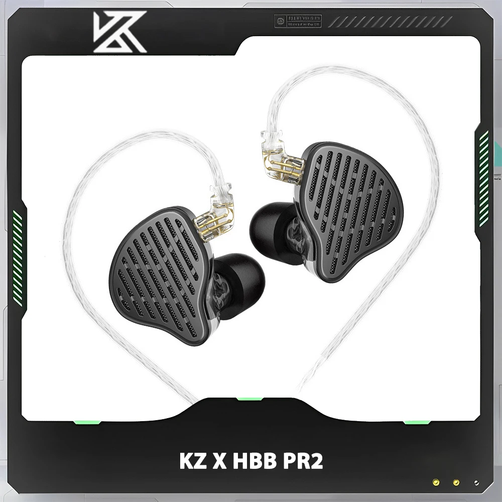 

KZ-PR2 HiFi Earphone Flat Driver 13.2mm Plane Big Horns Bass Monitor In Ear Wired Earbuds Sports Headset Gifts