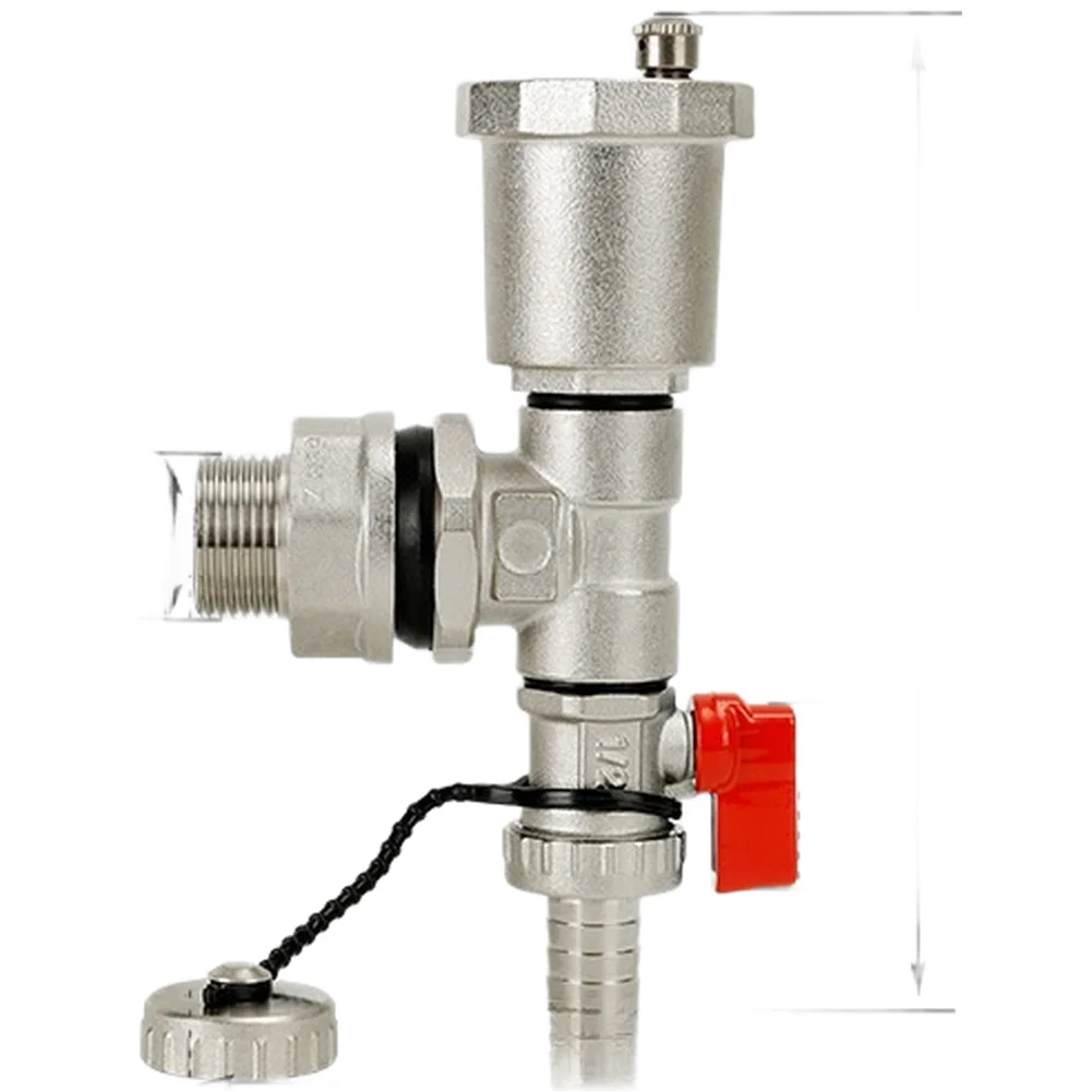 Brass Auto Air Venting and Water Drain Valve for Heating Systems Including For Radiators and Underfloor Heating Manifolds