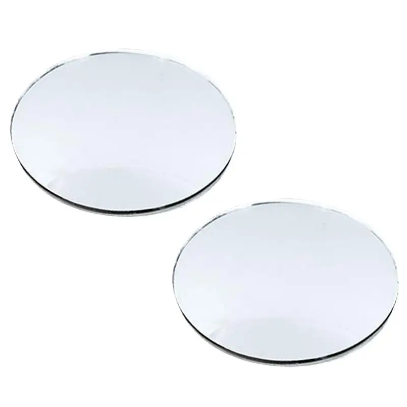 Blind Spot Mirror Round Glass Convex Rear View Mirrors 360 Degree Rotate Adjustable Blind Spot Mirrors 2 Pack