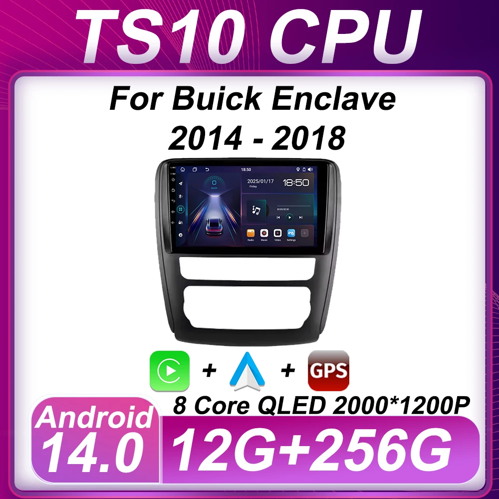 

8 Core Car Radio For Buick Enclave 2014 - 2018 Wireless Android Auto Intelligent System Automotive Multimedia 2din 5G Wifi RDS