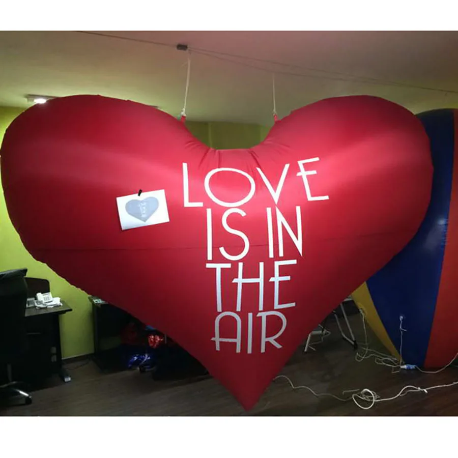 3m Wide Valentine's Day Inflatable Gift Inflatable Heart for Surprise to your Lover