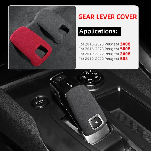 Para Peugeot 3008 5008 GT 2016 2017 2018 2019 2020 2021 2022 2023 perilla de Control Central cubierta de palanca de cambios ABS 508 2008 Accesorios