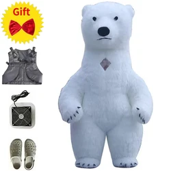 Giant Polar Bear Inflatable Costume - Perfect for Street Funny Polar Bear Mascot Party Cosplay