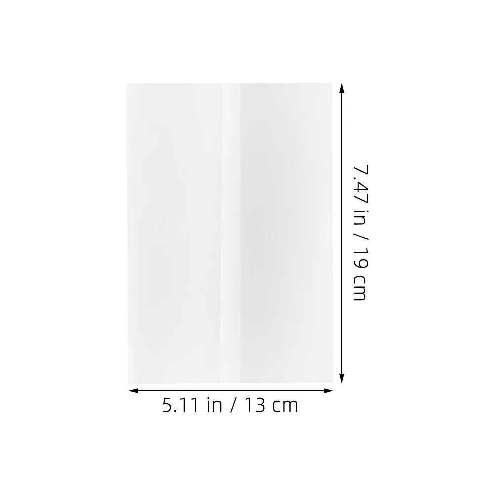 20pcs Transparent Paper Invitation Wraps Replacements Universal Wedding Card Jackets Folding Envelope Covers Multi-Use Paper