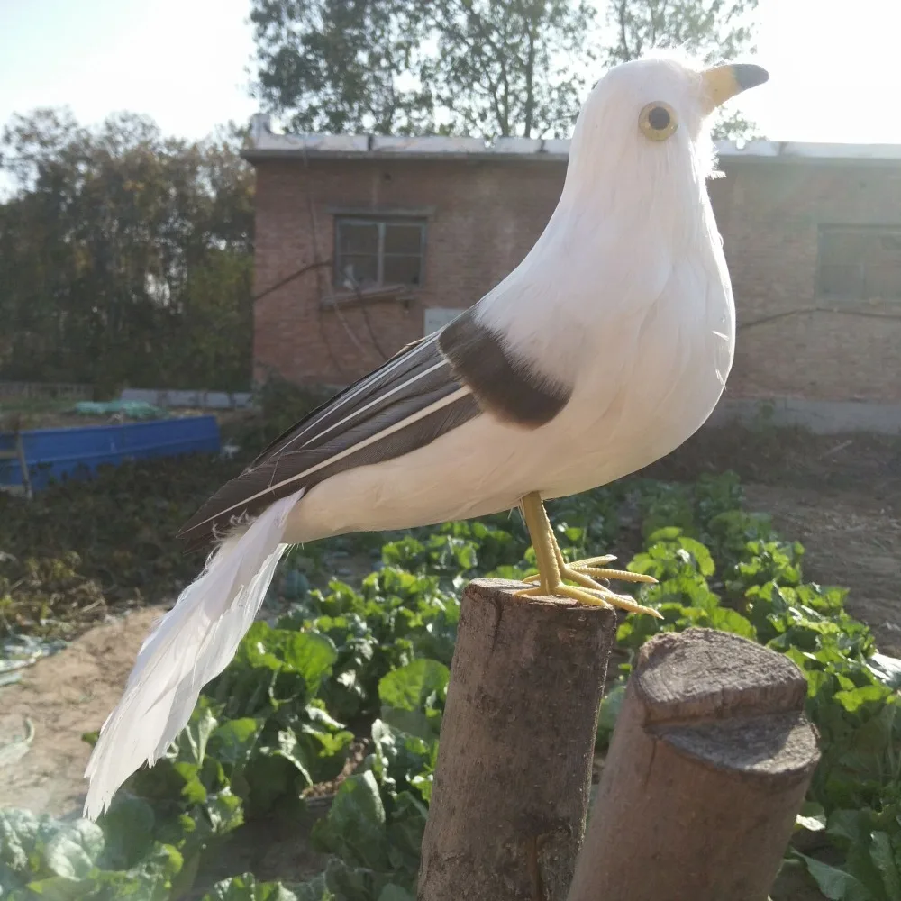 

new real life seagull model foam&feather cute seagull bird gift about 28cm d0137