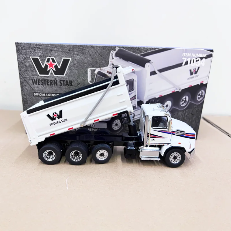 

Литой под давлением масштаб 1:50, сплав Western Star 4700, модель самосвала, готовый продукт, коллекция игрушек, статический дисплей 71034