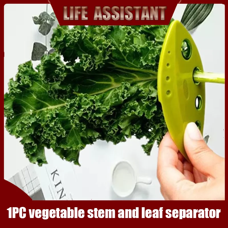 1PC Random color vegetable stem and leaf separator Vegetable cutter 8 well vanilla leaves rosemary stripper kitchen tools