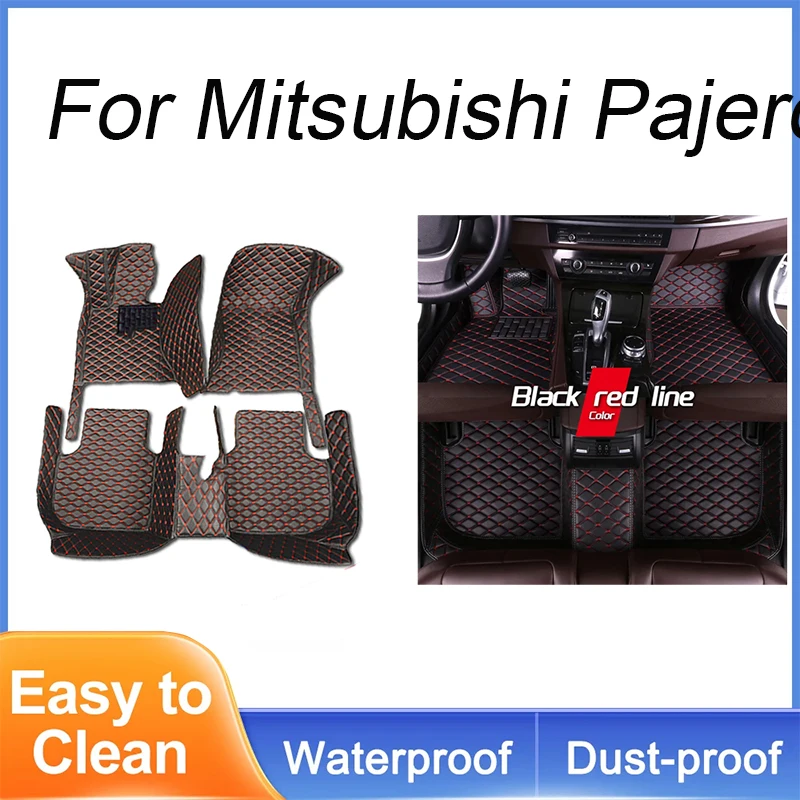 Car Floor Mats Parts For Mitsubishi Pajero (5 seats) 2024 2023 2022 2021 2020 2019 2018 2017 2016 2015 2014 2013 2012 2011 2010