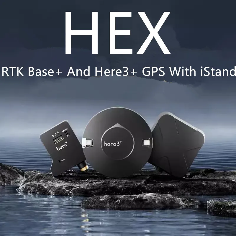 Hexing RTK Base+ Here 3+ GPS с высокоточным дифференциальным GNSS модулем для Pixhawk 2, радиоуправляемых квадрокоптеров/самолетов.