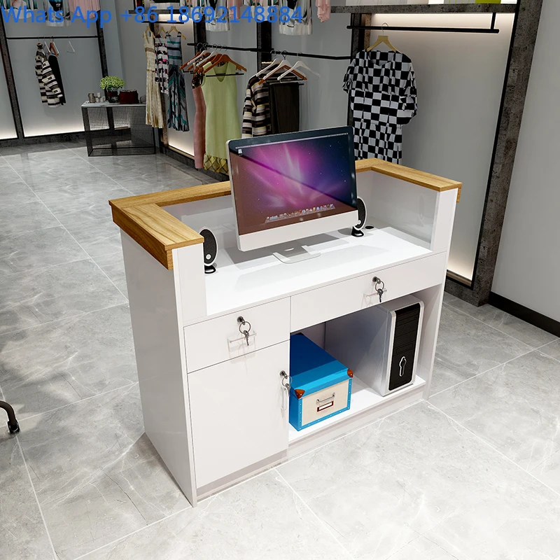 Bar Counter Cashier Desk Shop Table Clothing Store Simple Modern Beauty Salon Women's Clothing Store Small Counter