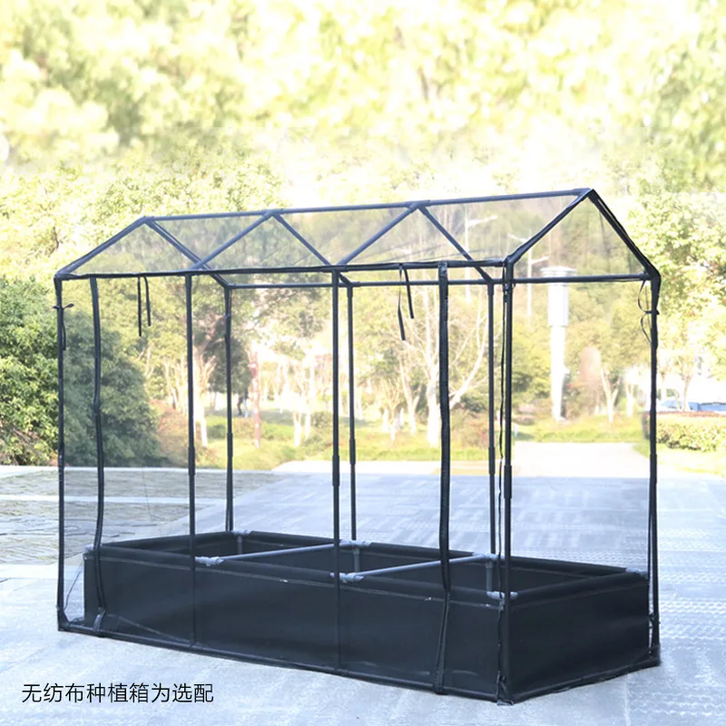 Tower-Type Greenhouse with Plastic-Coated Iron Frame & Insect Shade Net - For Vegetables, Succulents, Flowers and Plants