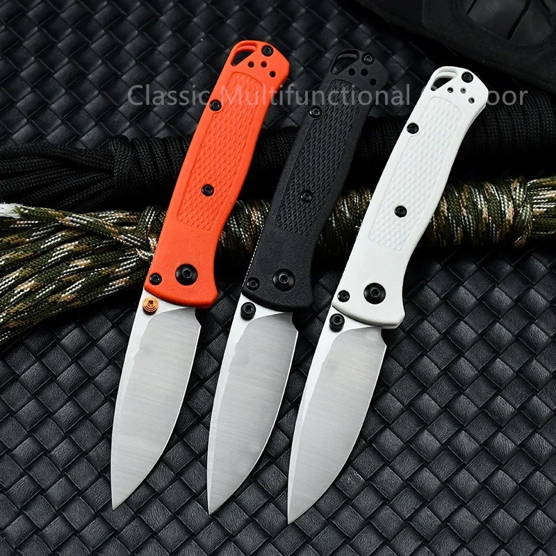 14 Styles Mini BM 533 Bugout Folding Knife Nylon Fiber Handle Pocket Hunting Knives Outdoor Fishing Knives Self Defense EDC Tool