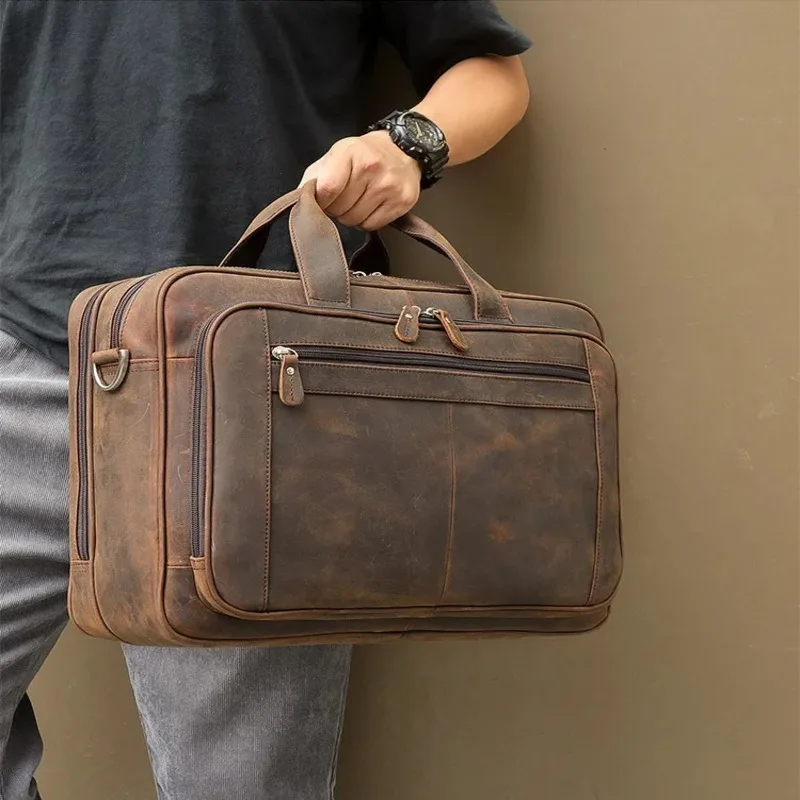 leather laptop bag