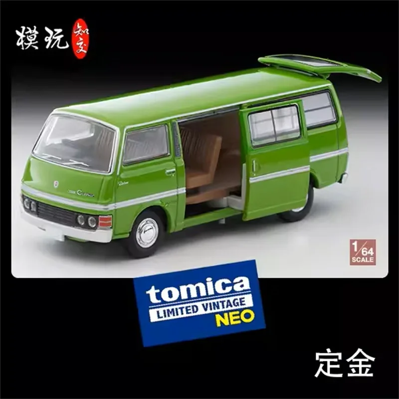 TOMYTEC TLV 1:64 Caravan 2410 Green Diecast Model Car