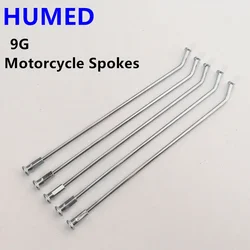 9G off-road motorcycle spoke accessories 10/12/14/16/17/18/19/21 inch Motocross Dirt Pit Bike E-bicycle steel wire wheels