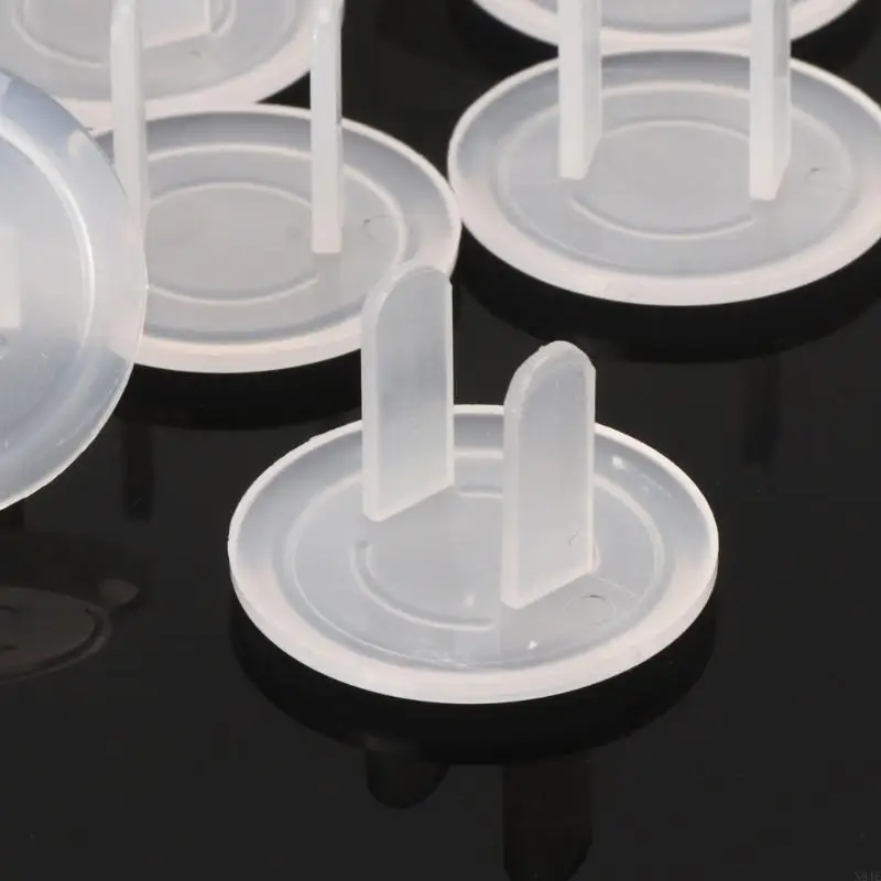 

N84E 10 Pieces of Baby Safety Revolving Cover 2 Hole Oval European Standard Child Anti-electric for Protection Socket Safety