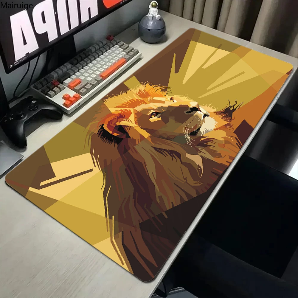 Cartoon lion pattern Mouse Pad Mousead Anti-wrinkle Non Slip Rubber Extended Desk Mat Laptop Gamer Cabinet HD Keyboard Rug XXL