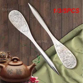 1/3/5 adet gözetlemek çay iğne Metal narin paslanmaz çelik çay töreni çay bıçak koni Spiral çay seti çay aksesuarları ekle zanaat