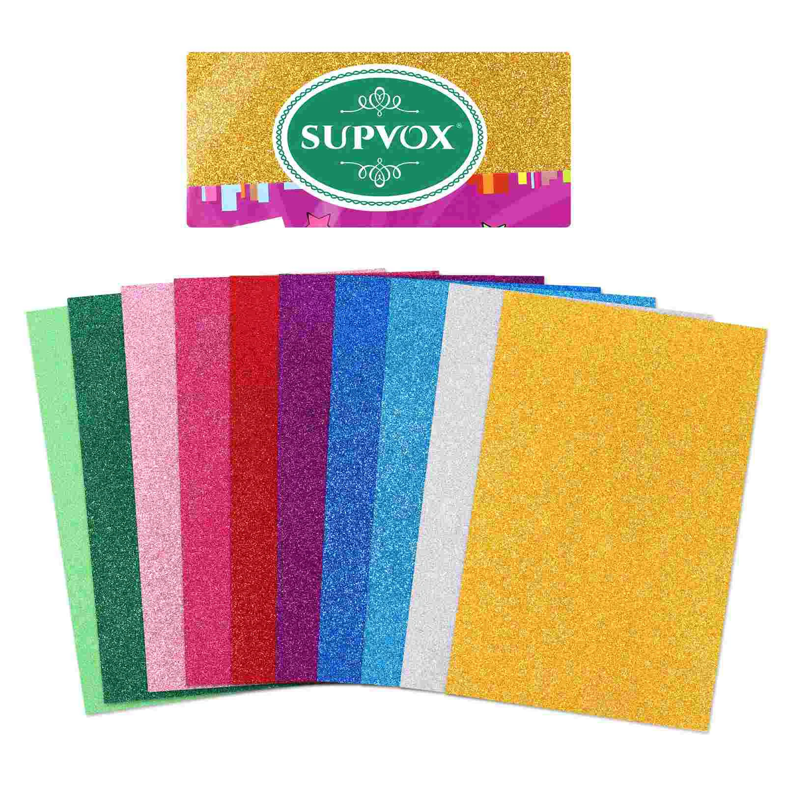 Kids Decor Color Cardstock Paper Colored A4 Sparkle Shinny and Crafts Glittering