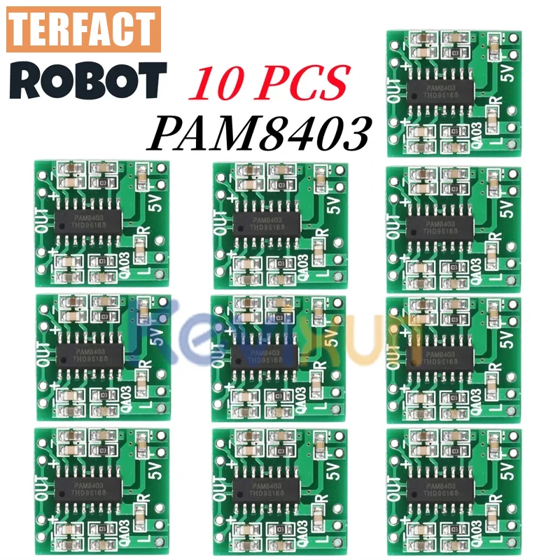 10pcs/5pcs/1pc PAM8403 Audio 2x3W Mini Digital Power Amplifier Board for Class D Stereo Audio Amplifier Module 5V Power