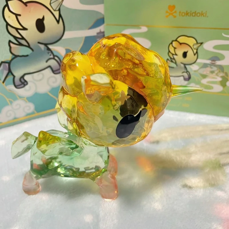

Tokidoki Sky Girl Unicorno Five Inch Figure Rainbow Color Crystal Hand Made Fashion Doll Designer Decorations Cute Toy Gifts
