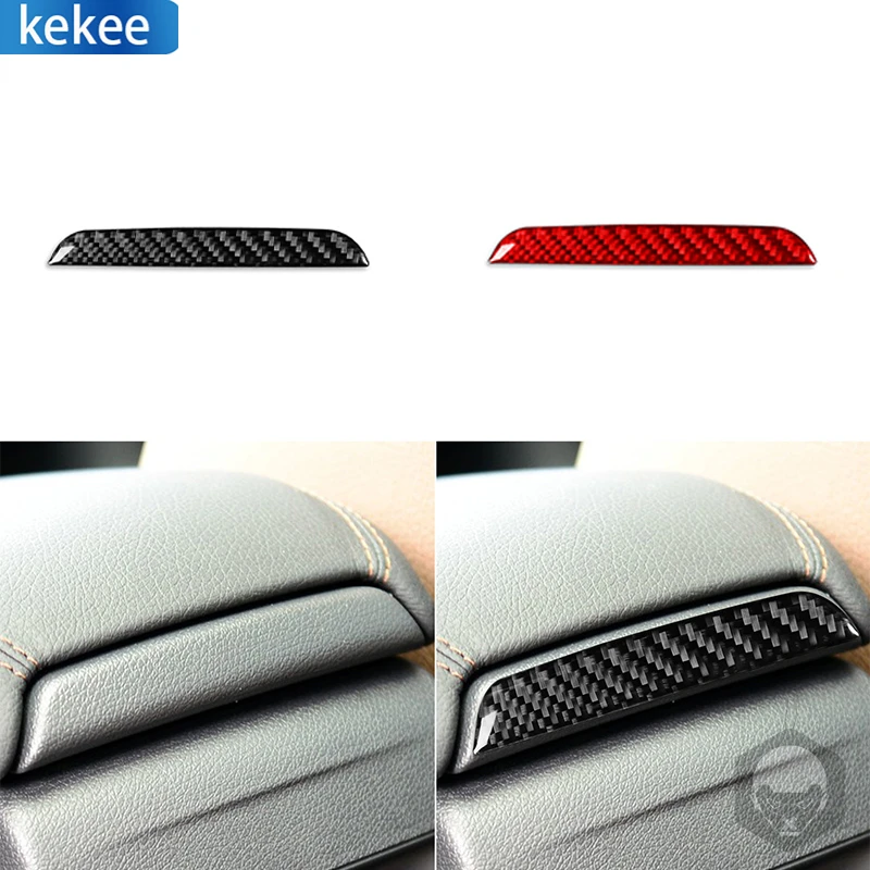 

For Mercedes-Benz CLA C117 2014-2018 GLA X156 2015-2019 Center Armrest Rear Strip Cover Trim Carbon Fiber Car Accessories
