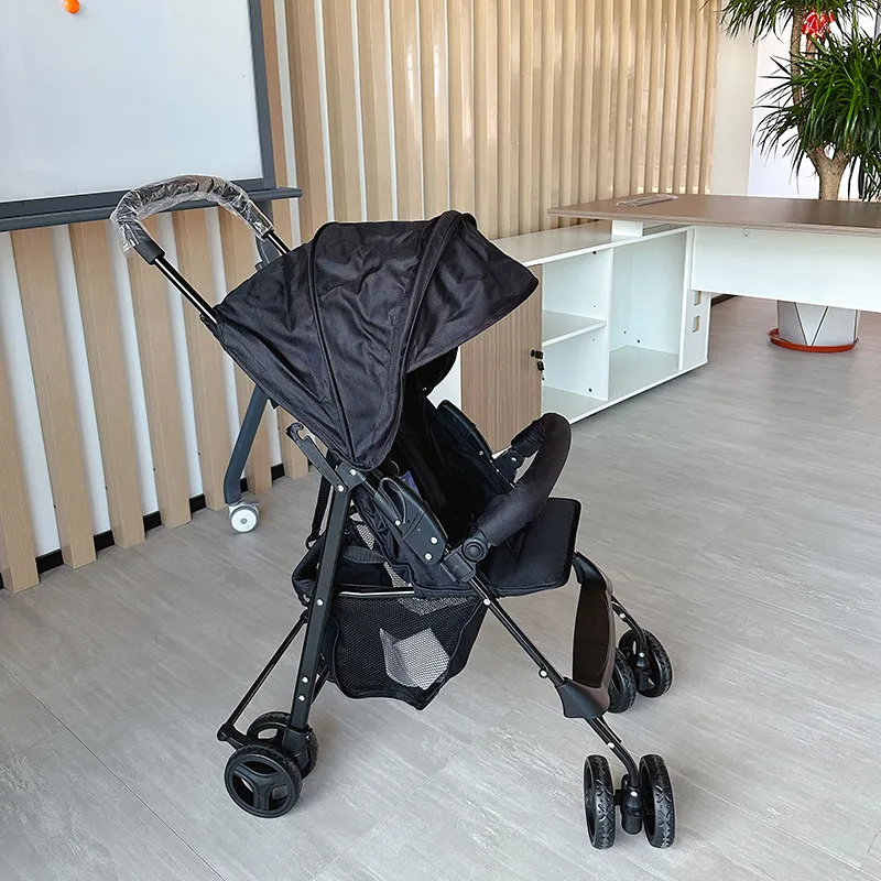 Picture 4: Lightweight Foldable Stroller, Travel Buggy, 4-Wheel Baby Pushchair – Compact Umbrella Cart, Durable for Outdoor Trip